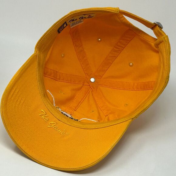 North Dakota State Bison Dad Hat Baseball Cap NDSU 3 Bar Line The Game Yellow - Picture 4 of 12